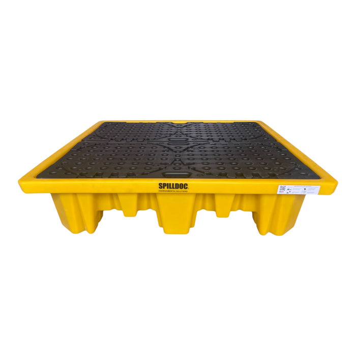 Spilldoc 4 Drum Spill Pallet with Drain Plug SD004H