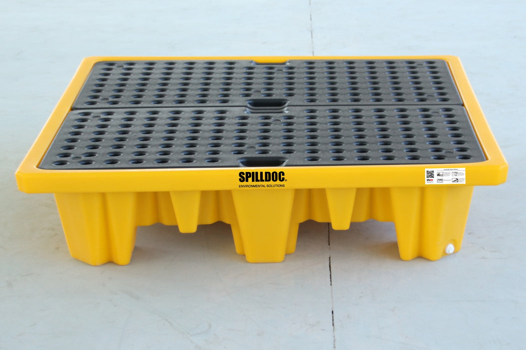 Spilldoc 4 Drum Spill Pallet with Drain Plug SD004H