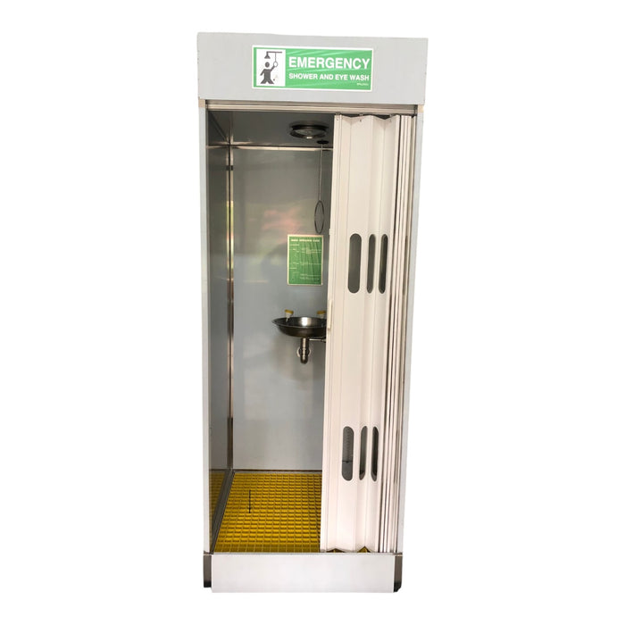 Spilldoc Enclosed Booth Safety Shower & Eyewash Station SDEBR1SE304