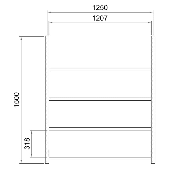 Retention rack for 790+2F (4 levels)