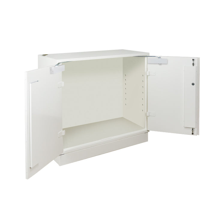 2-door counter lithium battery safety cabinet to be fitted