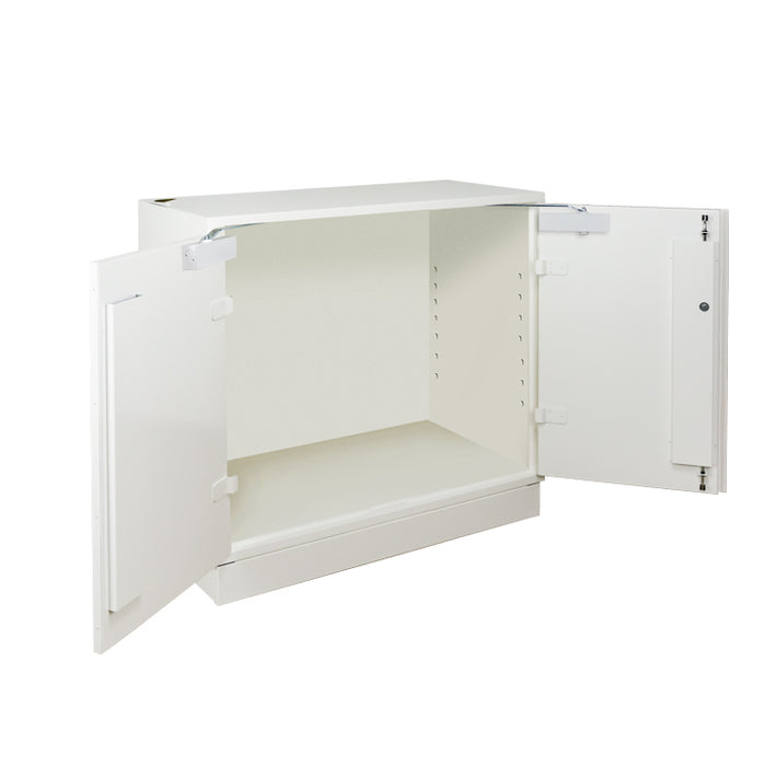 2-door counter lithium battery safety cabinet to be fitted