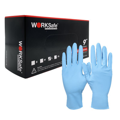 WORKSafe® 9-INCH DISPOSABLE NITRILE GLOVES (POWDER FREE) — Bio-Safety ...